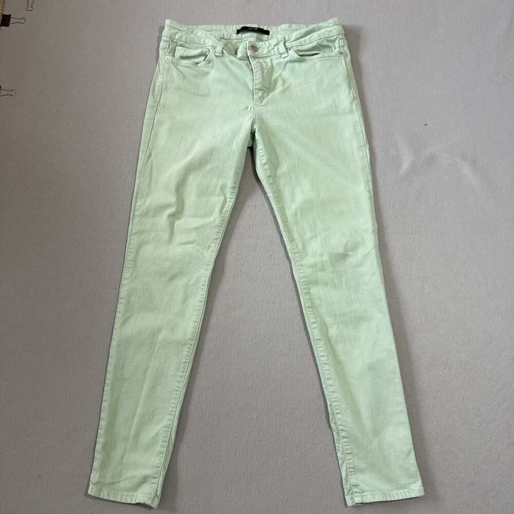 Joes Jean Women Ultra Slim Fit Jeans Mint Green Size 31 29” Inseam